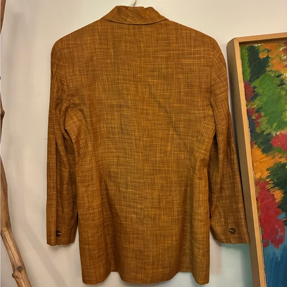 Jones New York Vintage Rust Linen Blazer size 6 - Picture 3 of 5